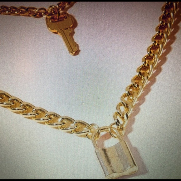 Jewelry - NEW IN!! Gold Double Lock & Key Necklace Jewelry - NEW IN!! Gold Double Lock & Key Necklace